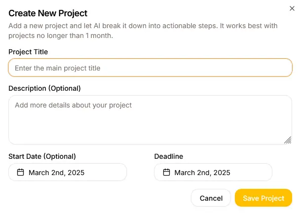 Break Down Any Project
